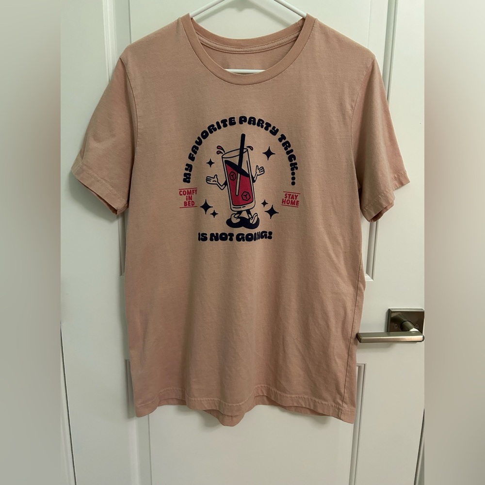 Graphic Tee with Fun Drink Design